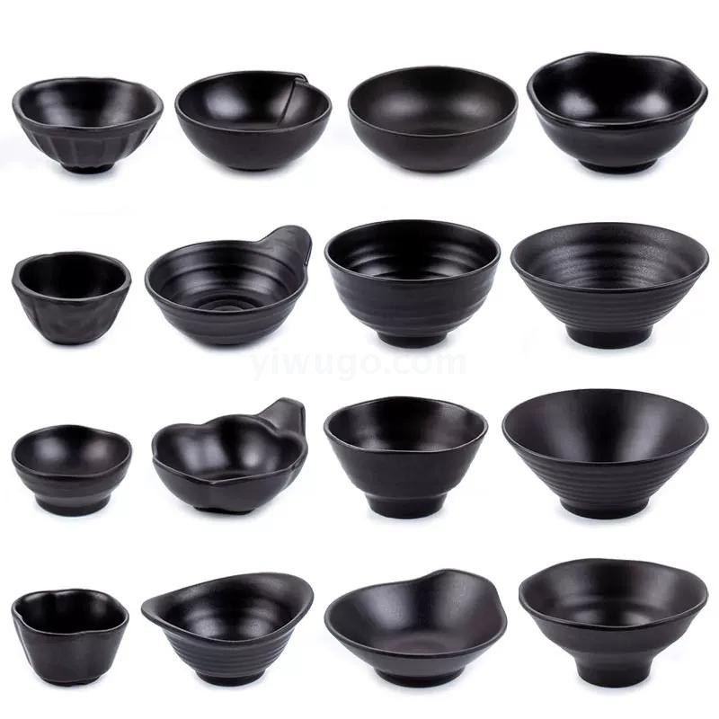 密胺餐具沙拉碗罗纹碗面碗仿瓷100%美耐皿沙拉碗详情图4