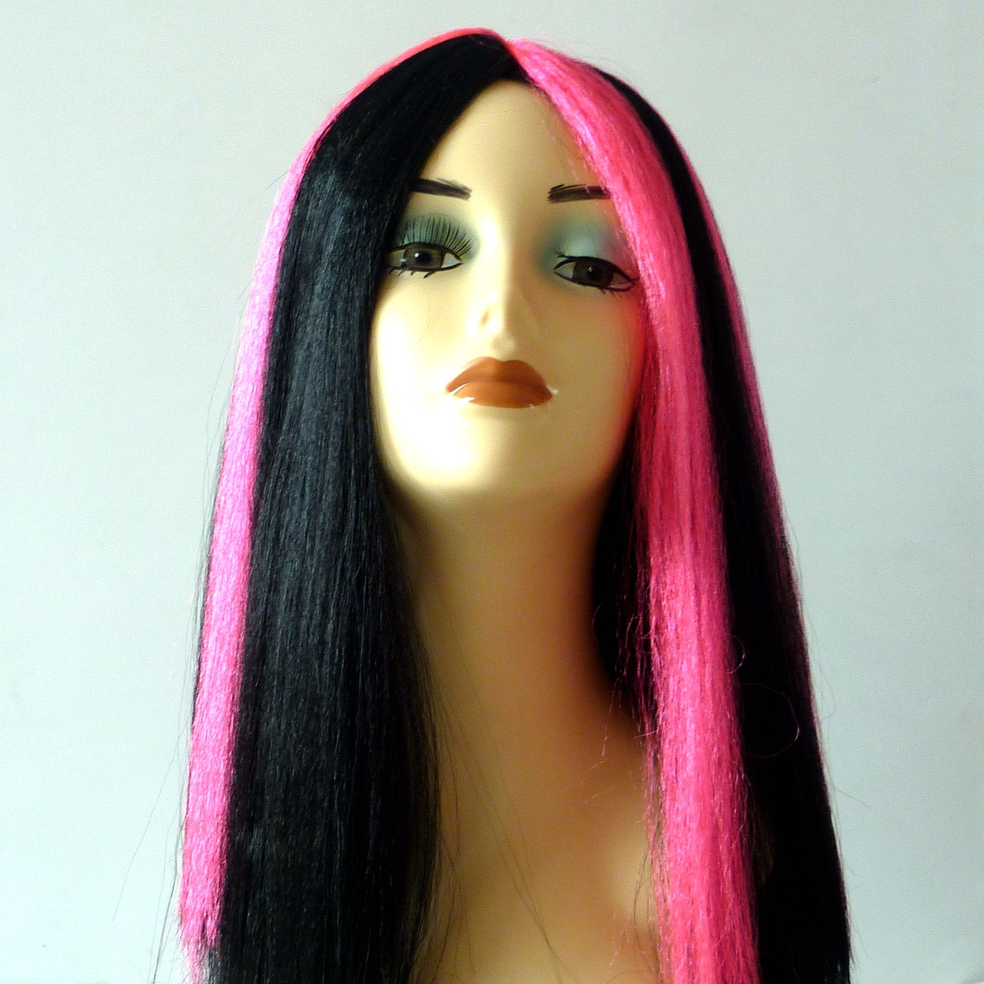 Pink and black Halloween witch wigs export Halloween wigs headgear