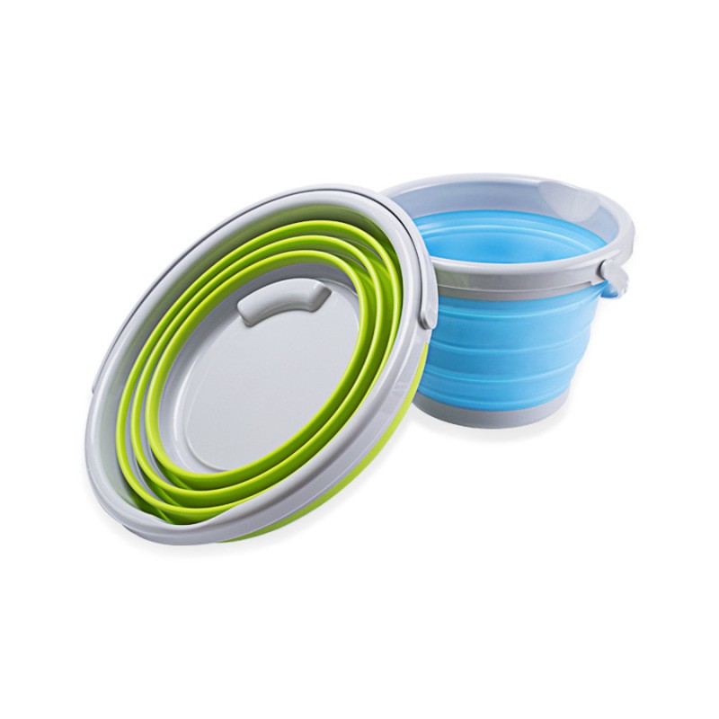 Share Share Friends Circle Add Favorites Folding Bucket Bucket Plastic Home Car Wash Portable Small Bath Art Storage Water Station Wagon Fishing Basin details Picture