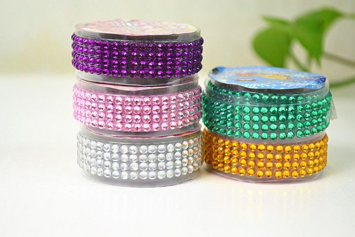 Roll acrylic diamond stickers support retail wholesale can customize their own LOGo one meter long