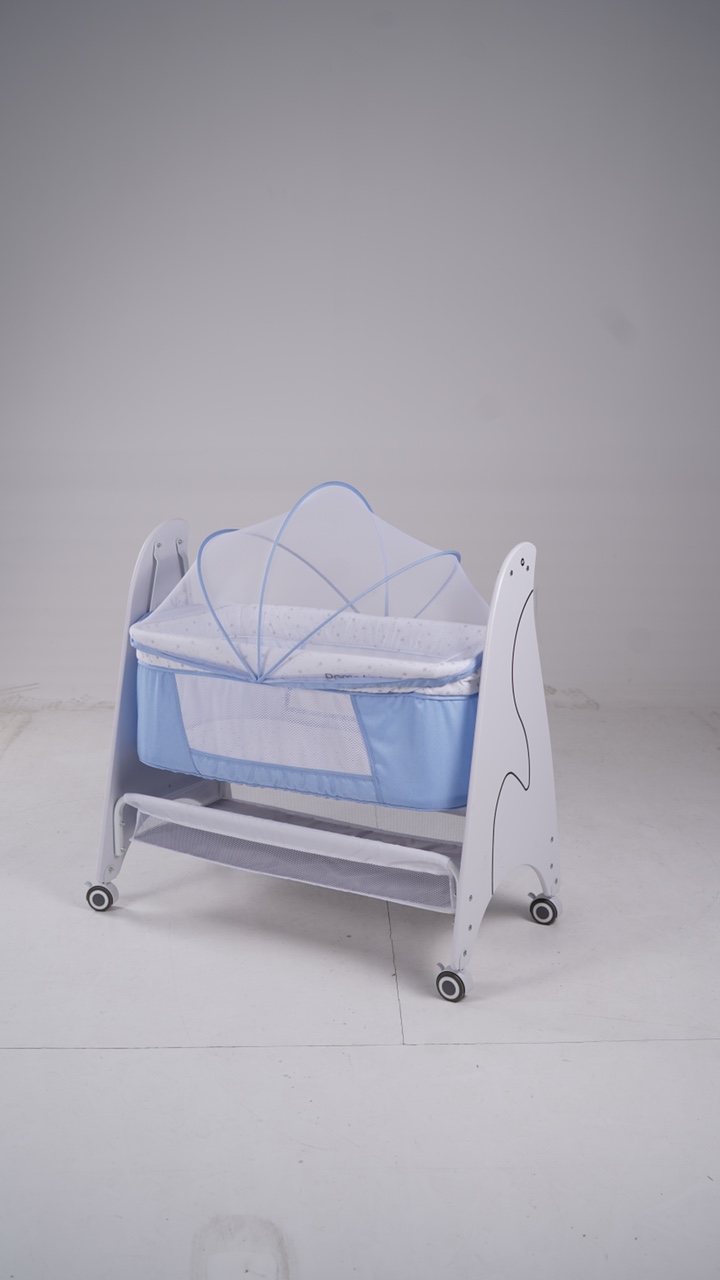 Baby carriage, rocking bed, penguin