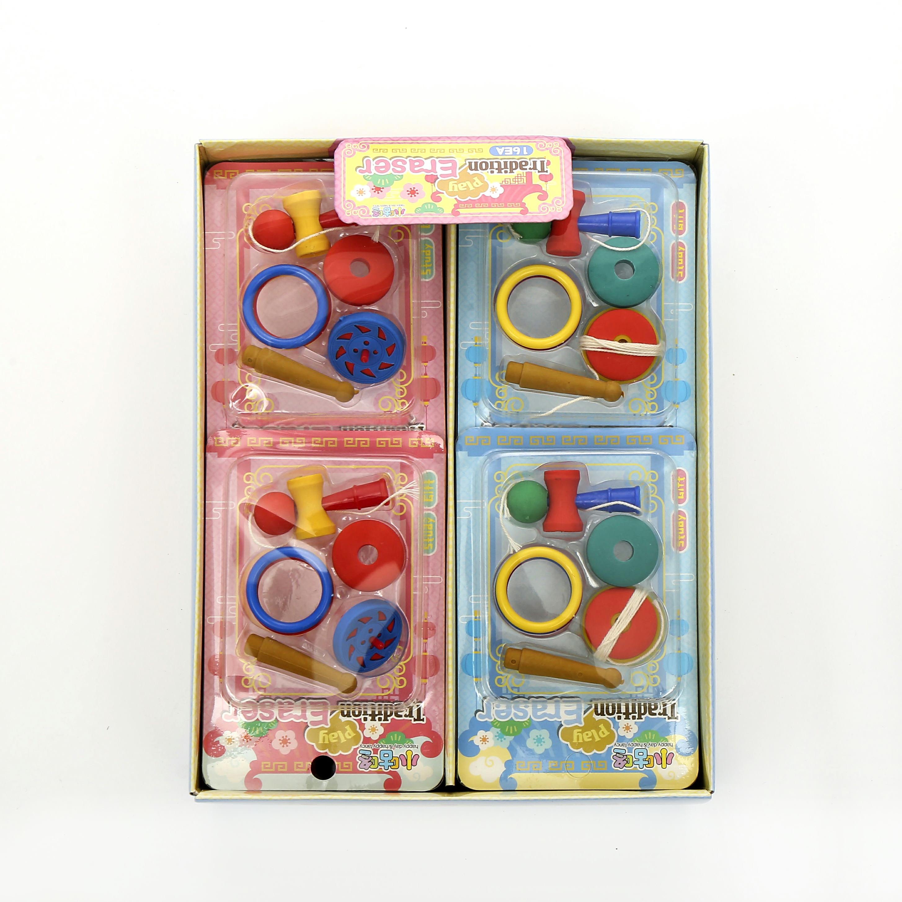 幼儿园小学生女童可爱学习用品卡通少女卡通溜溜球橡皮擦详情3