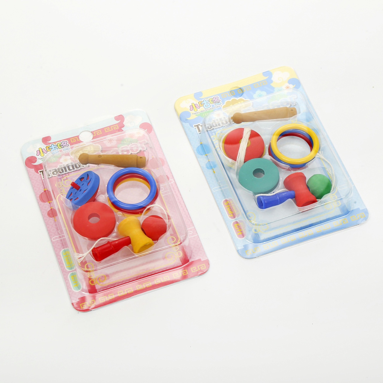 幼儿园小学生女童可爱学习用品卡通少女卡通溜溜球橡皮擦图