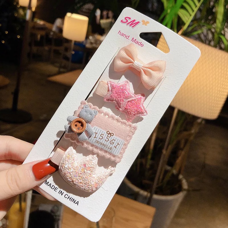 网红卡通头饰发夹发卡头绳儿童发饰套装详情图7