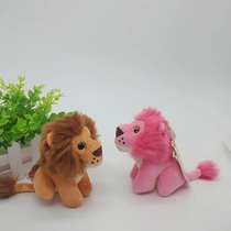 New 4-inch prairie Lion King standing plush keychain toy grab male machine doll student gift