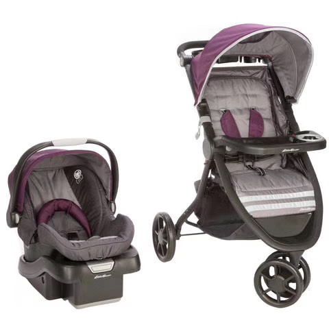 High-view baby stroller with air seat three-wheeled baby stroller