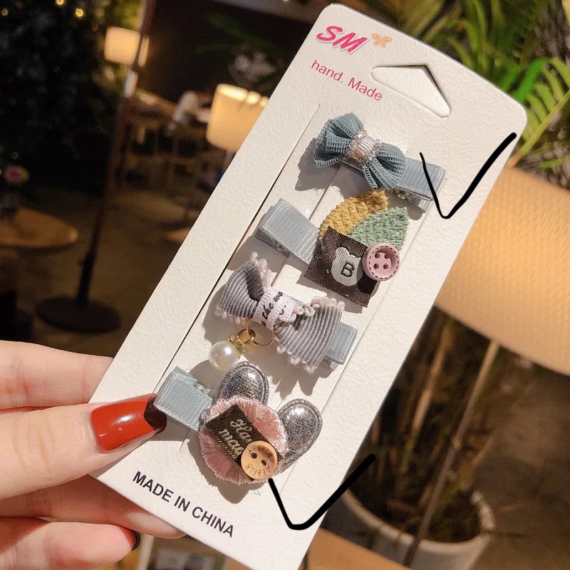 网红卡通头饰发夹发卡头绳儿童发饰套装详情图10