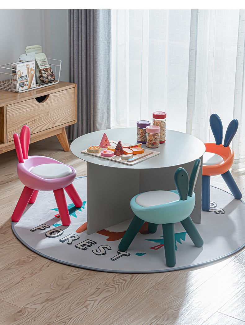 Baby stools, children's backrest chairs, children's seats, home backrest chairs, call chairs, cartoon little stools for kindergartens detail image 10
