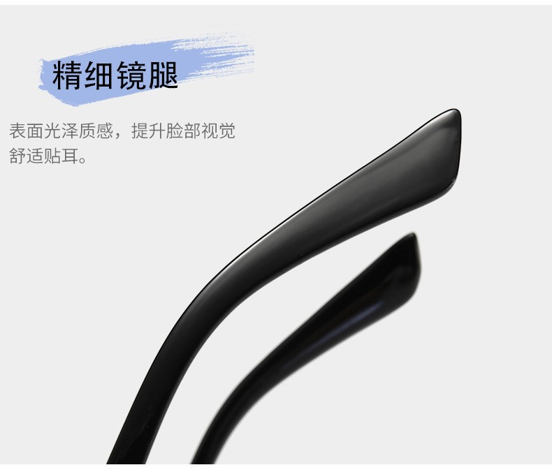 The new square plastic flat glasses frame is blue light-proof and can be paired with trendy Korean-style glasses for myopia detail image 17
