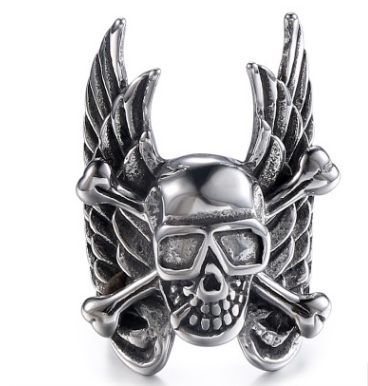 2025 Best-selling fashionable skull ring, stainless steel men's ring, unique and powerful casting ring, men's fashionable jewelry