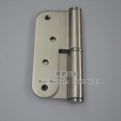 4 "stainless steel removable thick hinge with rounded corners Specification drawing