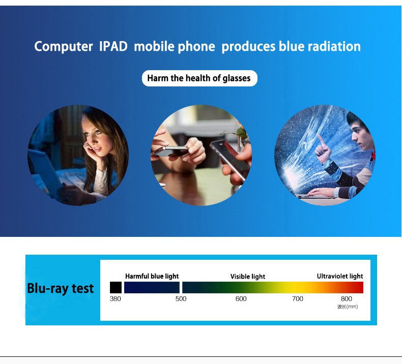 The new square plastic flat glasses frame is blue light-proof and can be paired with trendy Korean-style glasses for myopia detail image 5