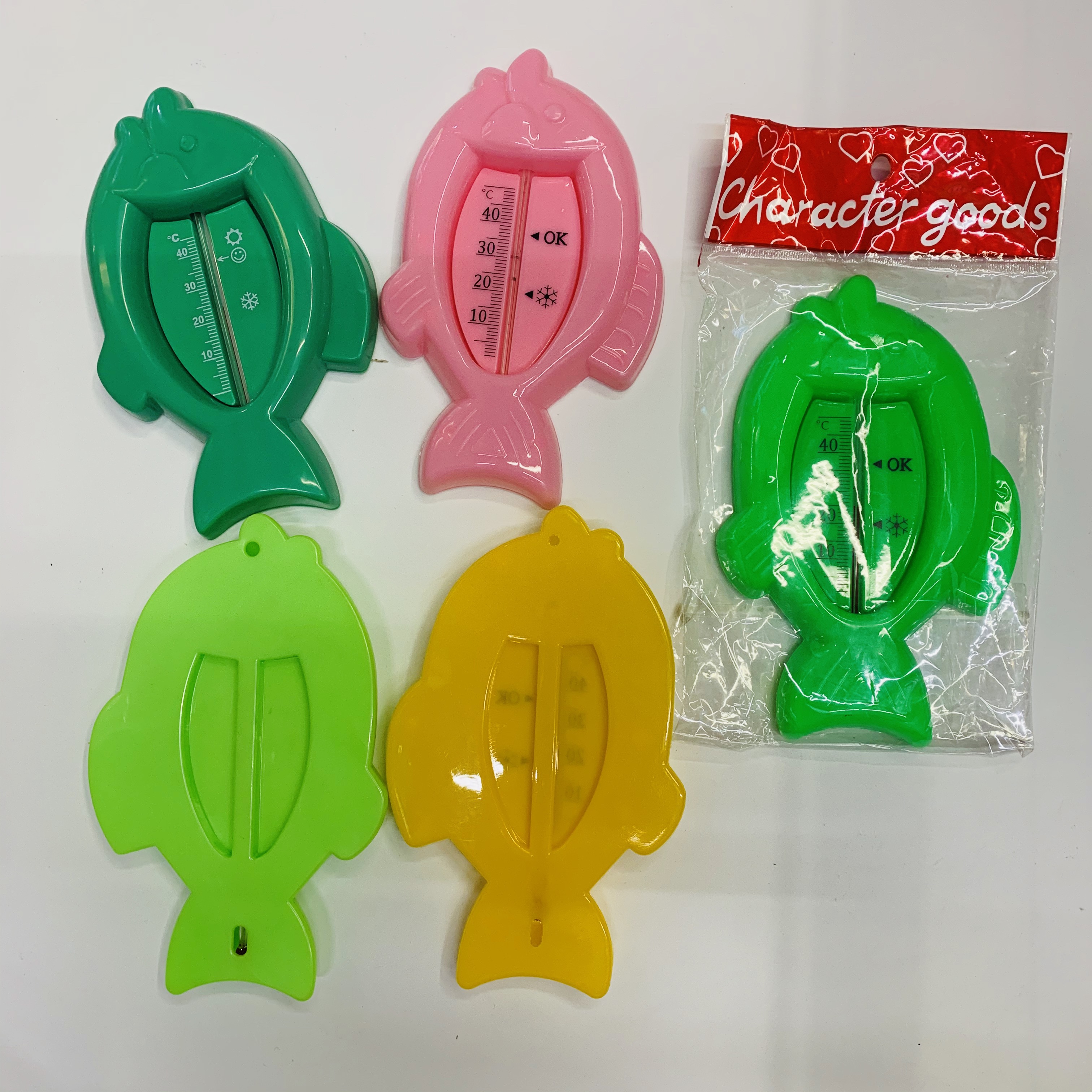 Big Fish cartoon plastic thermometer. Fish tank, bathing details Picture