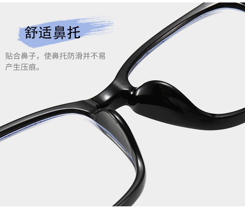 新款方形塑料平光眼镜架防蓝光可配近视眼镜框潮流韩版眼镜详情图16