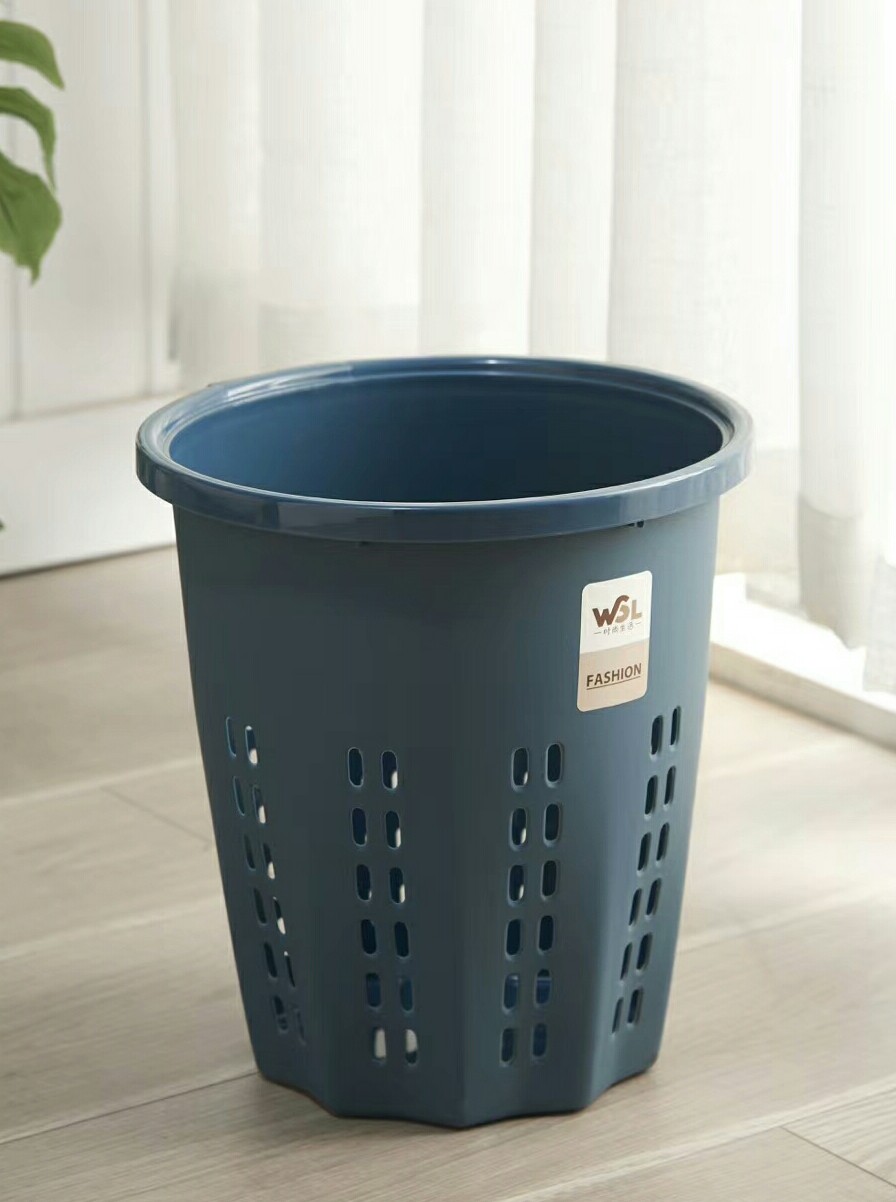 066磨砂镂空垃圾桶细节图