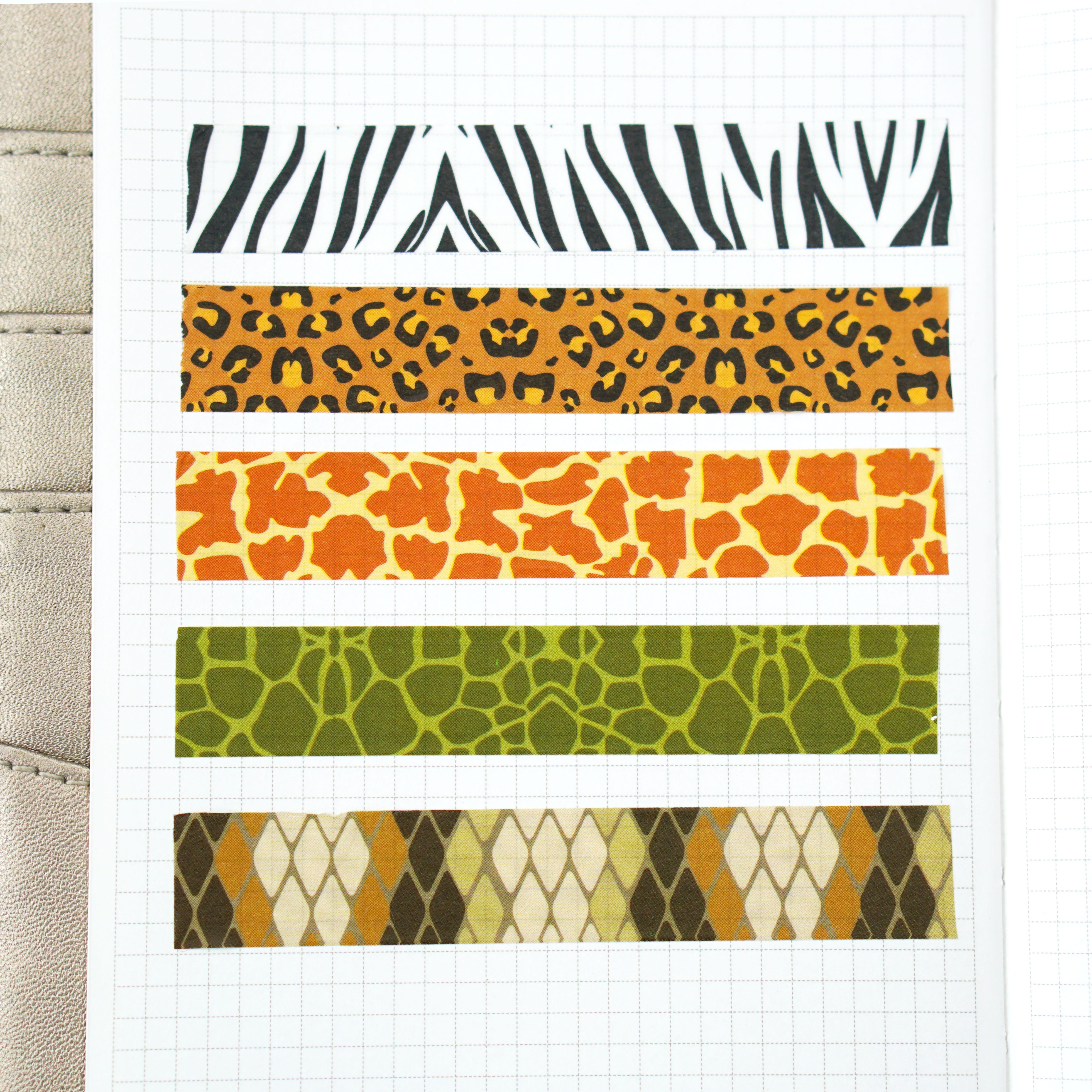 5-roll animal print and paper tape leopard print giraffe planner decorative tape stickers, 5-meter cross-border Amazon detail image 8