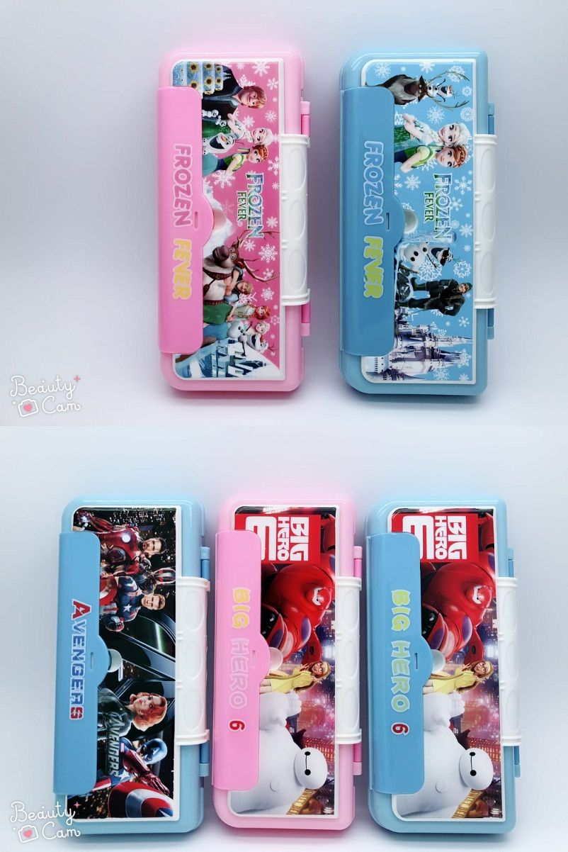富乐嘉5502卡通复仇者 冰雪奇缘 大白混装文具盒学生文具用品