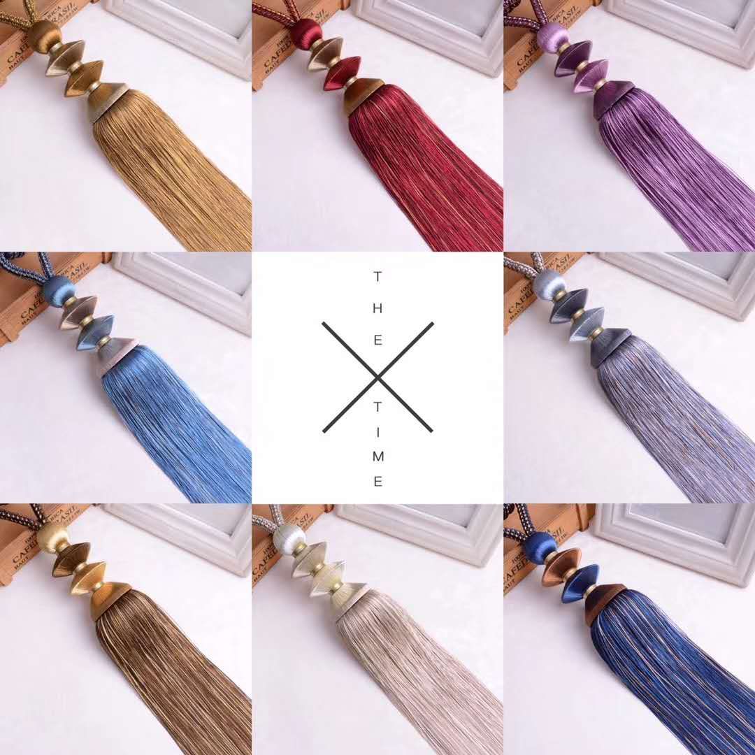 The curtain accessory straps are novel and new. Factory direct sales, retail and wholesale. Any color can be mailed