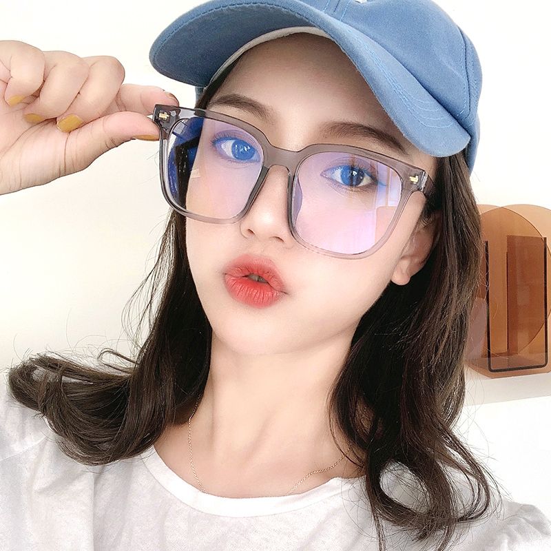 新款方形塑料平光眼镜架防蓝光可配近视眼镜框潮流韩版眼镜详情图1