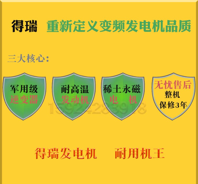 得瑞小型变频汽油发电机220V房车载户外船用3千瓦详情图1