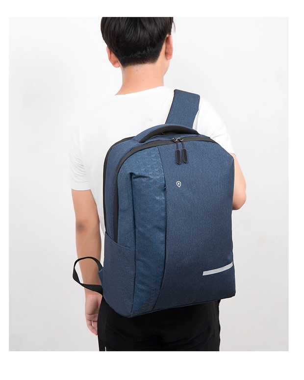 Computer backpack Male Business backpack Student backpack leisure double shoulder contains USB cable multifunctional bag thumbnail