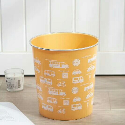 662印花彩色垃圾桶