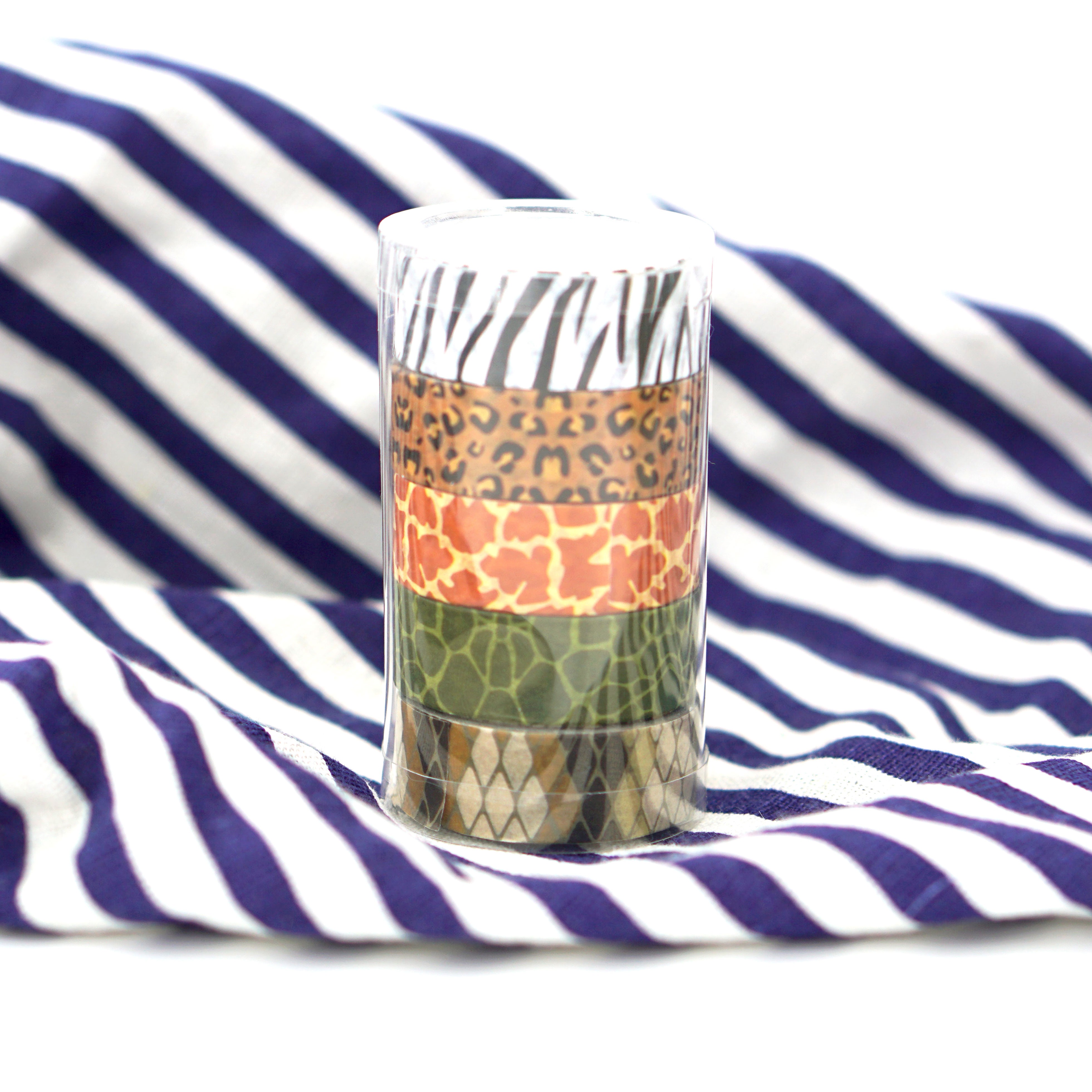 5-roll animal print and paper tape leopard print giraffe planner decorative tape stickers, 5-meter cross-border Amazon detail image 2
