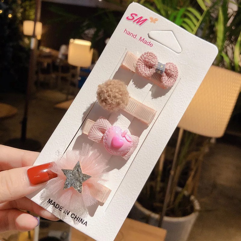 网红卡通头饰发夹发卡头绳儿童发饰套装详情图2