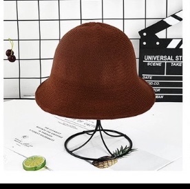 Woolen hat for women, Korean solid color, versatile knitted woolen fisherman's hat, thickened and warm for autumn and winter, ins trendy basin hat Specification image