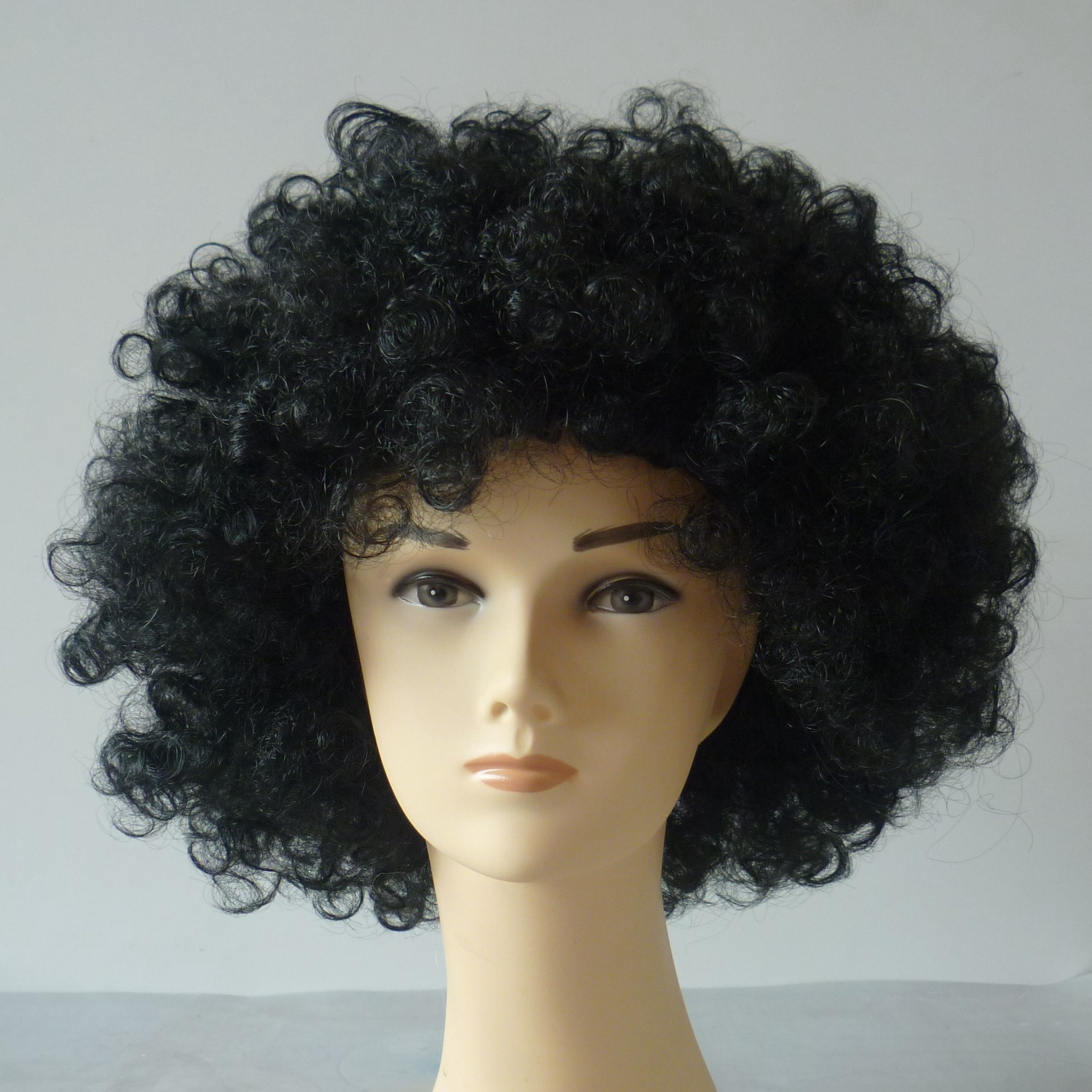 Qianfang Festival wig hat, monochrome fan wig, cheerleading cosplay wig for watching ball games 5643 pic 4