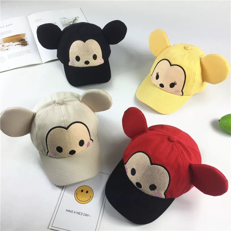 春夏儿童棒球帽男童帽子小童可爱宝宝遮阳帽女童鸭舌帽卡通造型帽