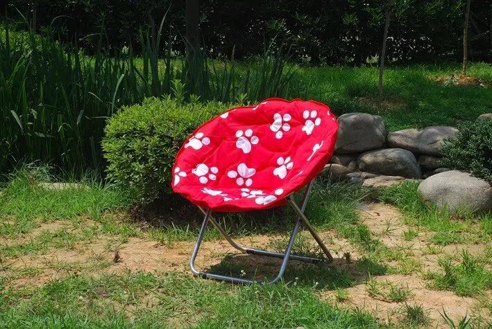 Large moon chair, radar chair, folding chair, lazy sofa, semi-circular chair, sun leisure backrest chair detail image 2