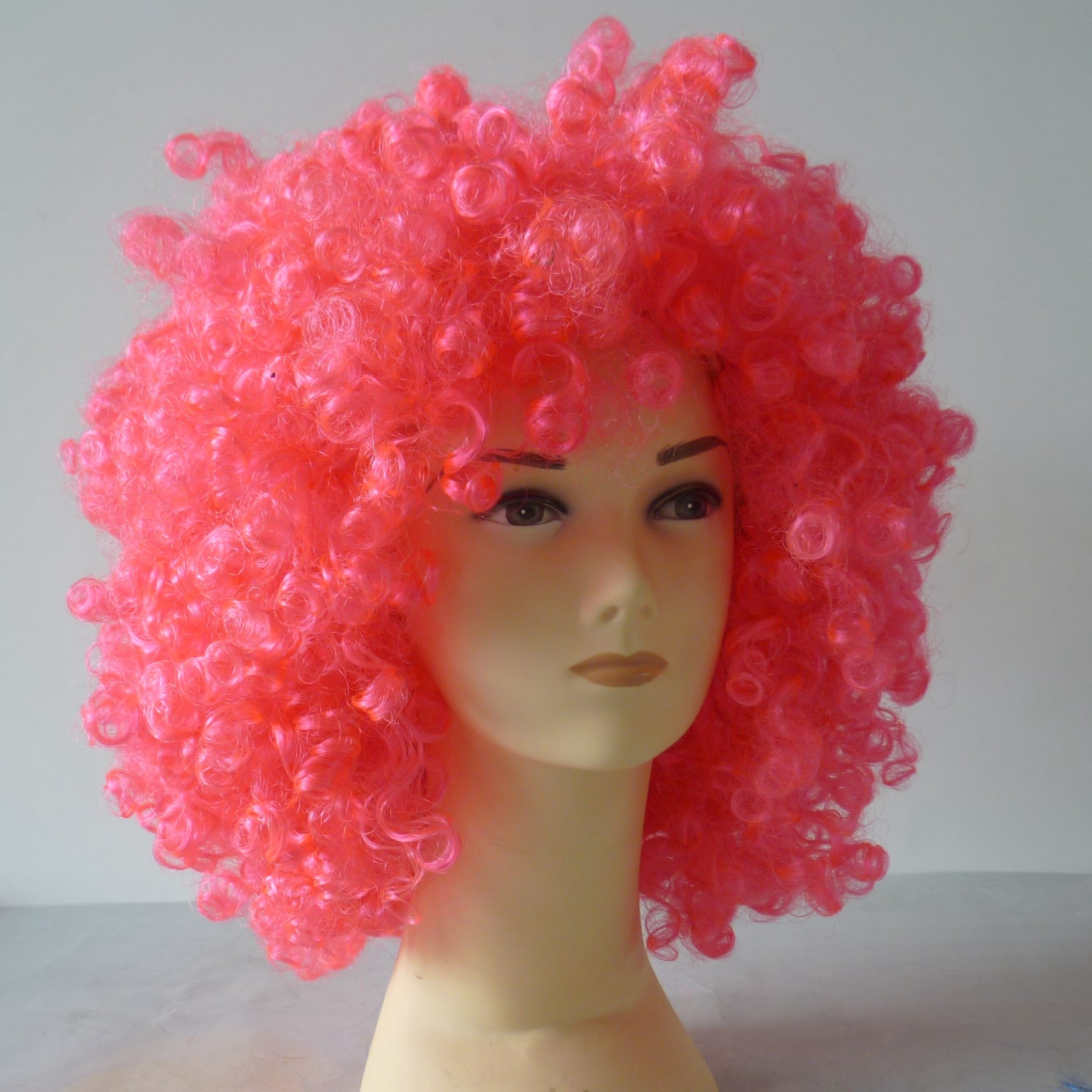 Qianfang Festival wig hat, monochrome fan wig, cheerleading cosplay wig for watching ball games 5643 pic 2