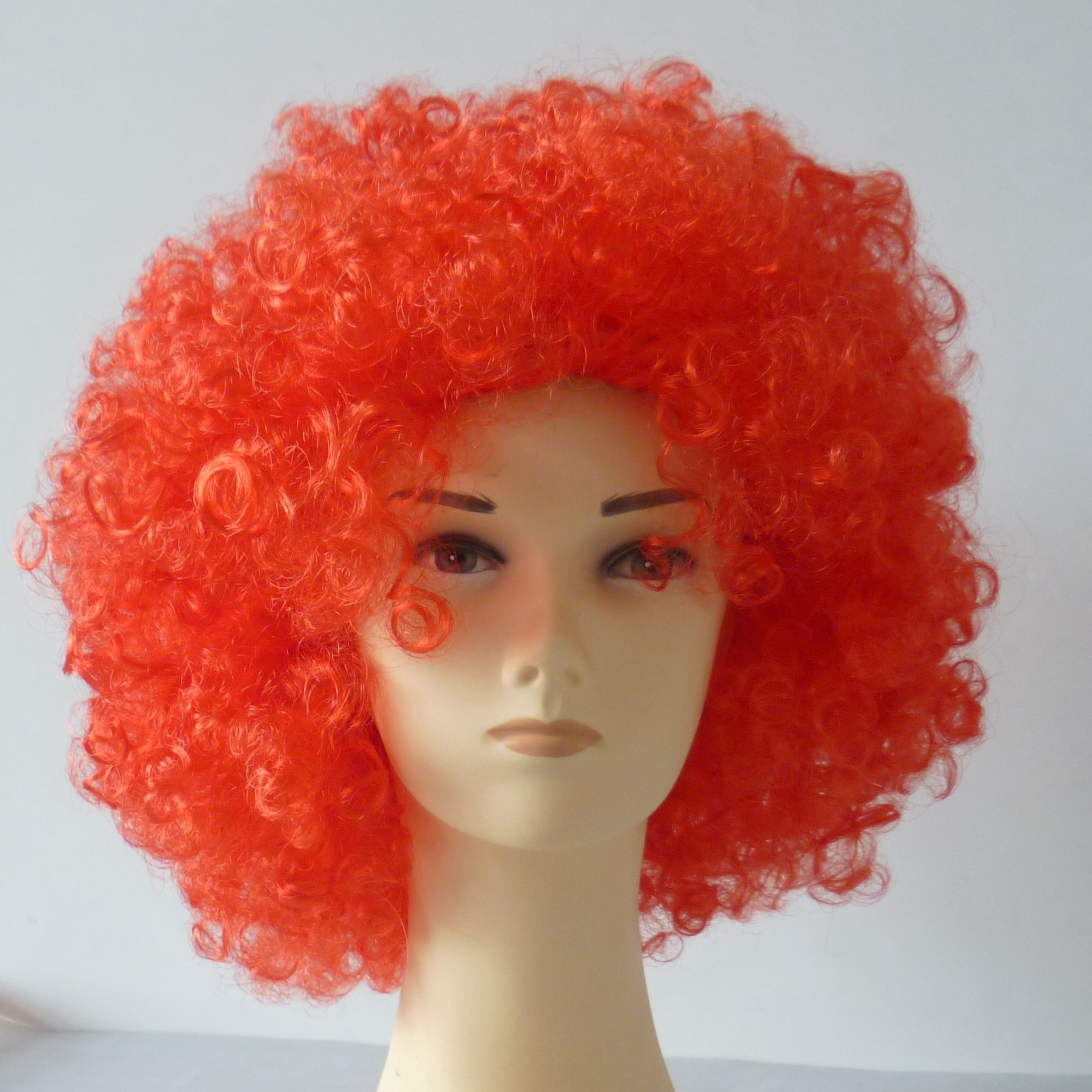 Qianfang Festival wig hat, monochrome fan wig, cheerleading cosplay wig for watching ball games 5643 pic 1