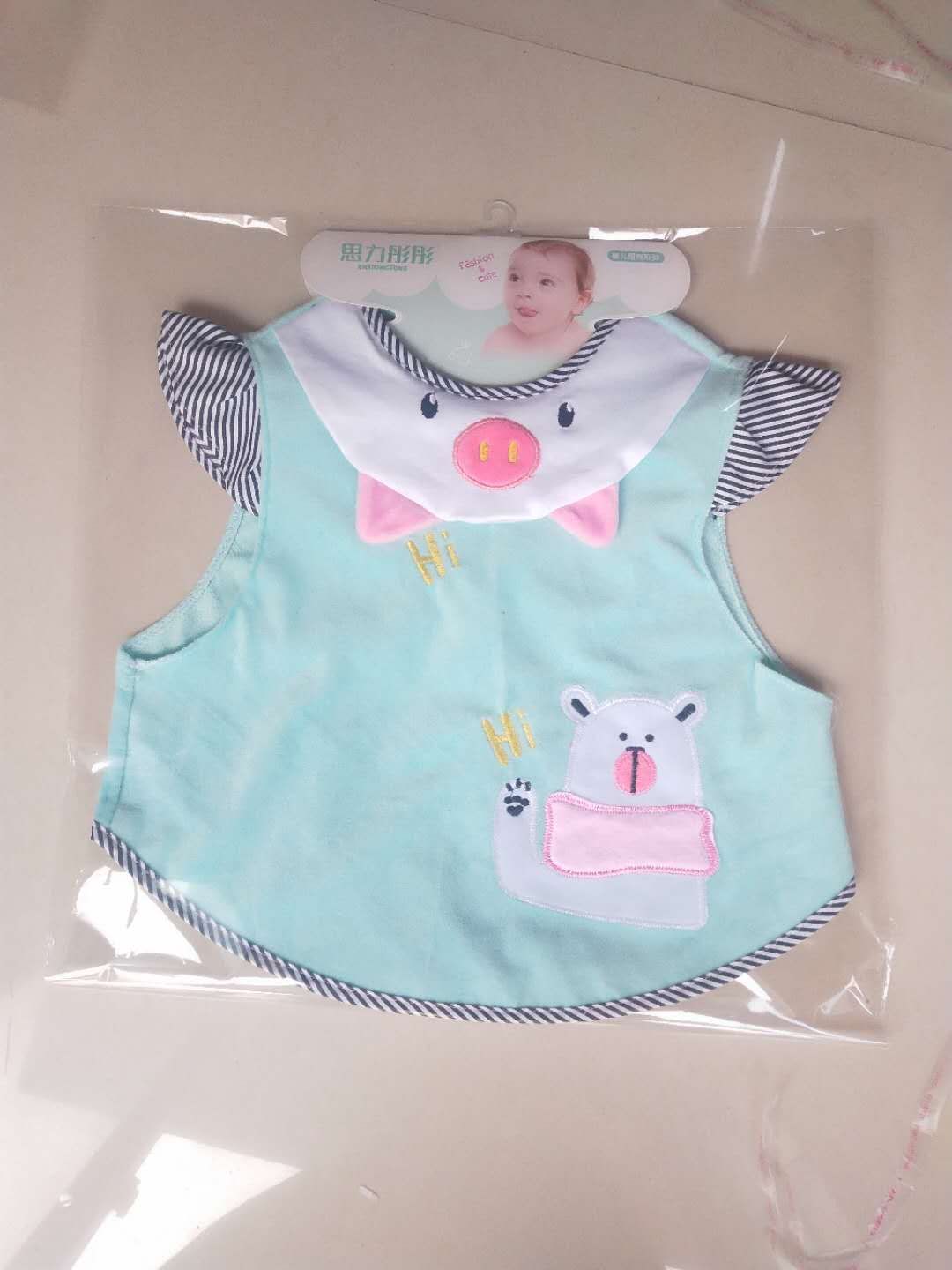 宝宝罩衣/小猪吃饭罩衣/防水防油罩衣产品图