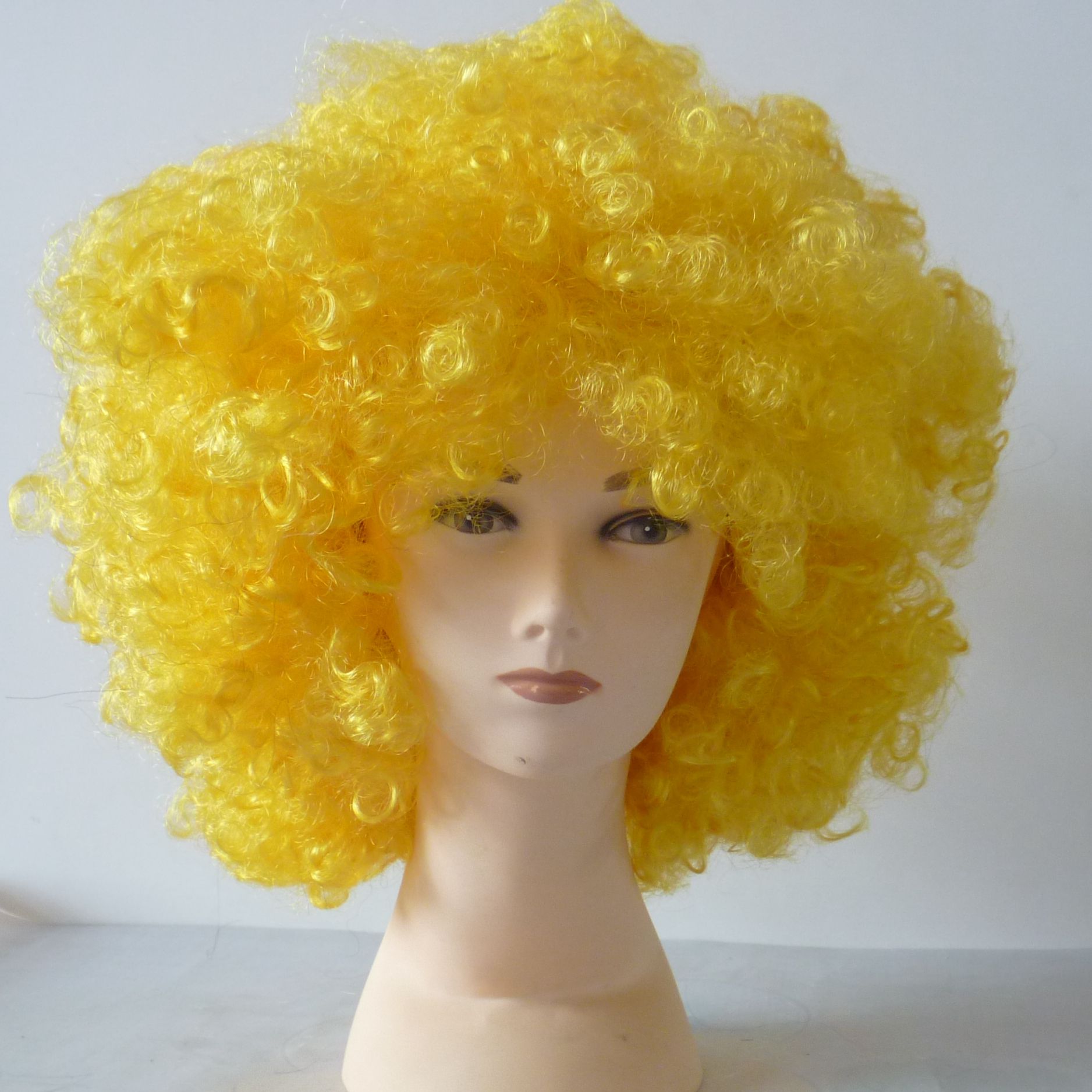 Qianfang Festival wig hat, monochrome fan wig, cheerleading cosplay wig for watching ball games 5643