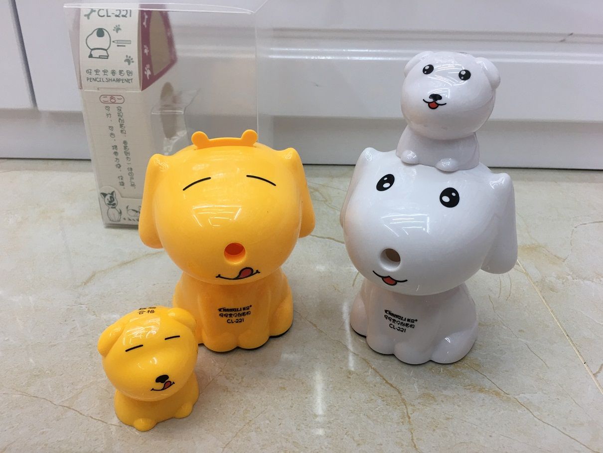 长立221旺旺宝贝二合一削笔器带卷笔刀学生文具用品