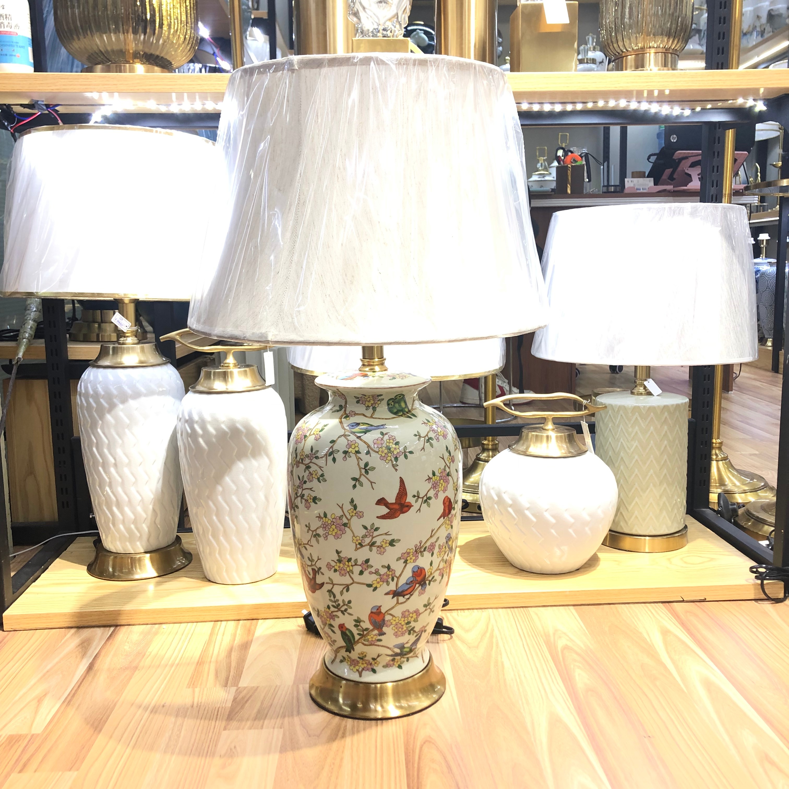 北欧轻奢美式大理石台灯卧室床头灯温馨创意简约现代家用客厅LM001详情图1