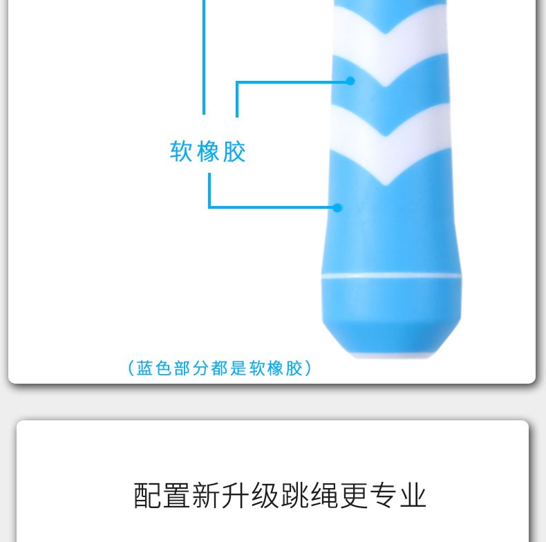 强身厂家直销橡胶手柄钢丝轴承计数学生中考专用训练成人健身跳绳详情图5