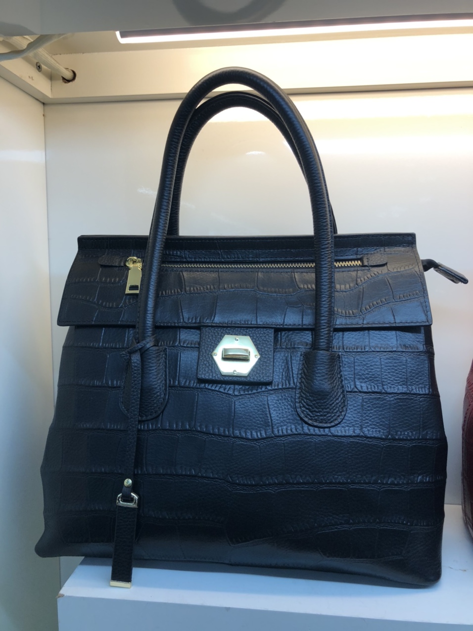 Women's Black Leather Bag