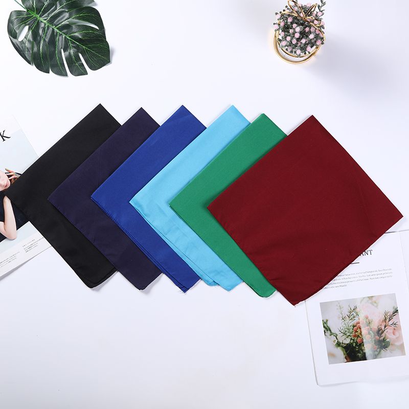 Hao Hao Headscarf Manufacturers Directly For Europe And The United States Men And Women Outdoor Sports Headscarf Hip-Hop Square Wholesale Magic Headscarf Polyester Solid Color Square Item Picture