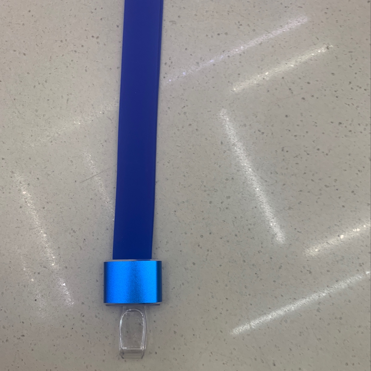 Soft rubber rope blue thumbnail