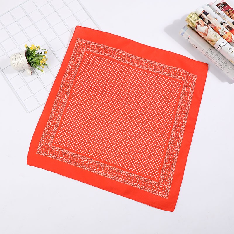 Hao Hao Headscarf Manufacturers Directly For Europe And The United States Men And Women Outdoor Sports Headscarf Hip-Hop Polyester Polka Dot Square Wholesale Magic Headscarf undefined