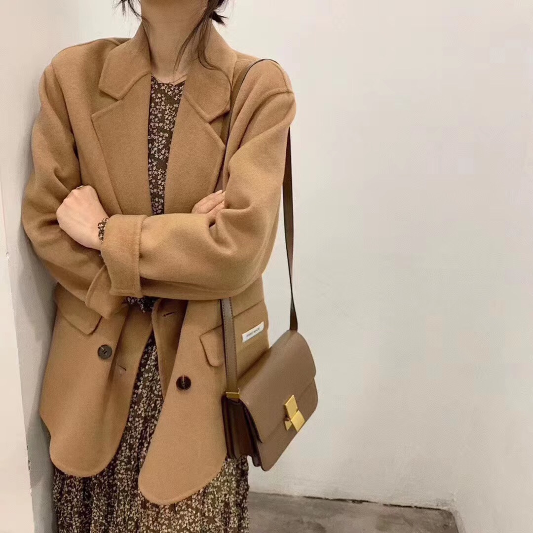 韩版双面短羊绒