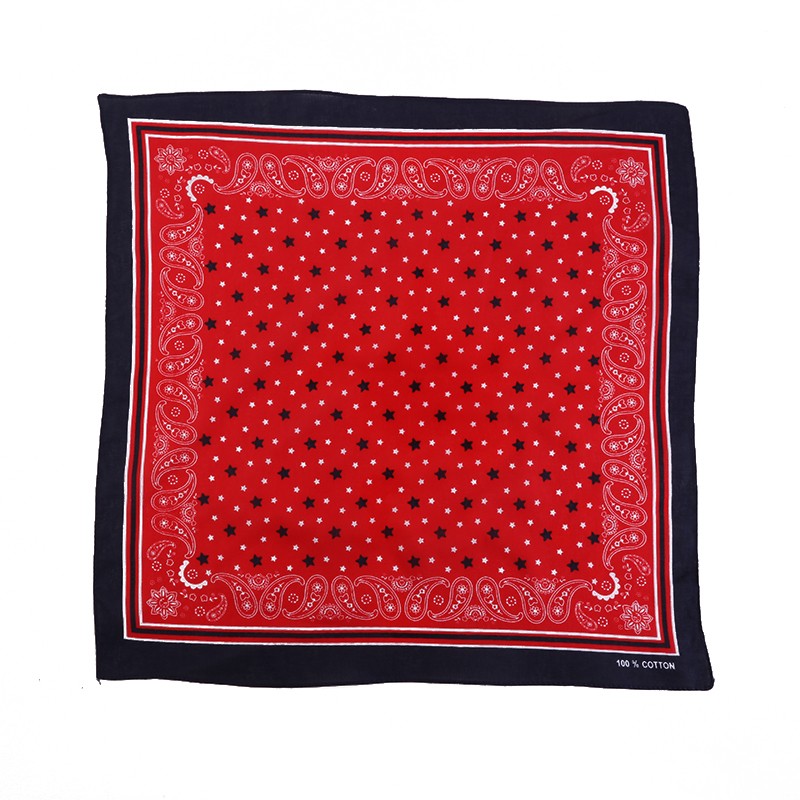 Hao Hao Headscarf Manufacturers Direct For Europe And The United States Men And Women Outdoor Sports Headscarf Hip-Hop Cotton Five-Pointed Star Square Wholesale Magic Headscarf undefined