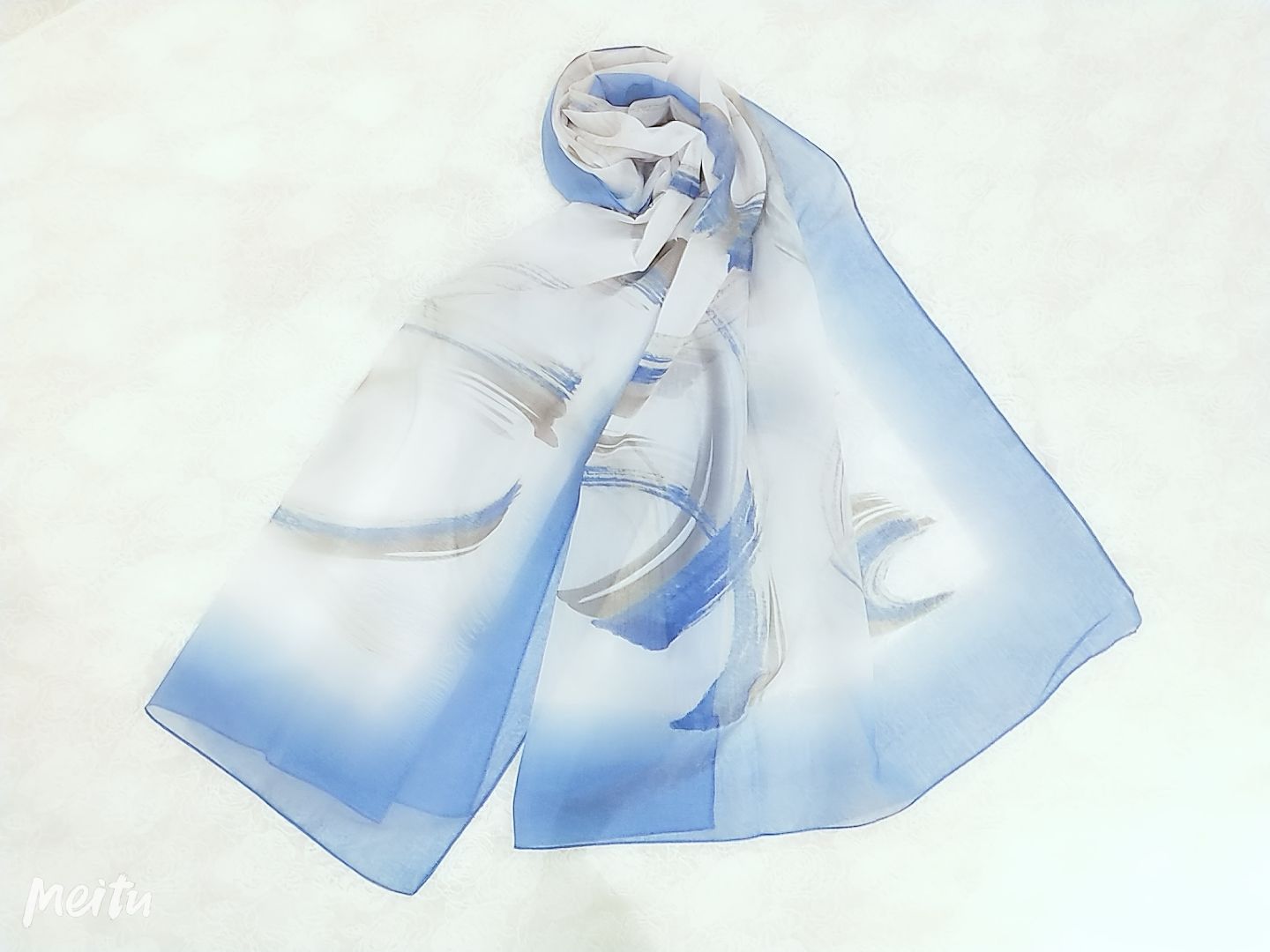 Printed cotton scarf 7