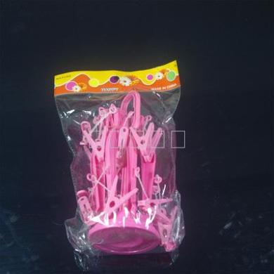 DP-811 Hot sale clothespin 16-head clip Round loose hangers plastic recycled processed pantyhose rack Application Scenario
