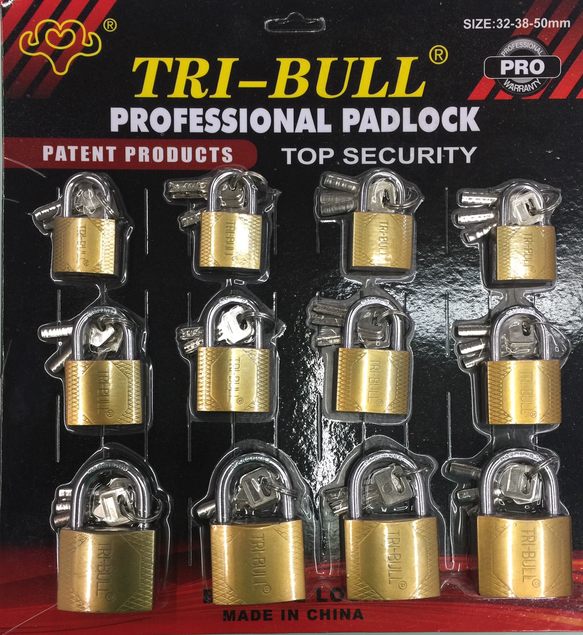 Imitation gold atomic iron padlock thumbnail