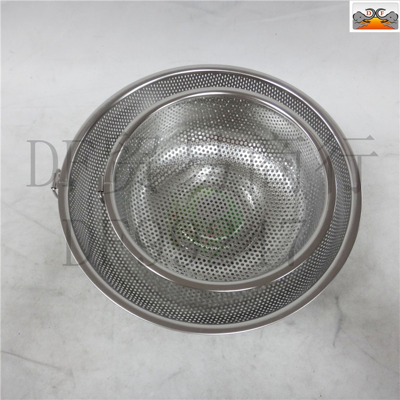 DF99231     双耳密孔多用篮精品不锈钢双耳冲孔篮 家用多尺寸 沥水淘米 果蔬篮DF TRADING HOUSE详情8