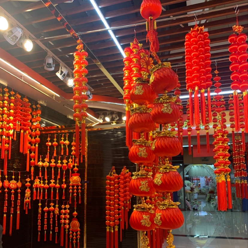 丝光球单个灯笼挂件地摊经济喜庆装饰春节挂件12